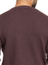 Dark Brown Design 2420 Round Pullover - Khotwh